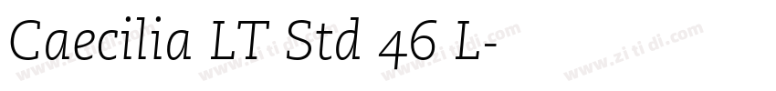Caecilia LT Std 46 L字体转换